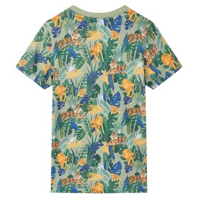 Kinder-Kurzarmshirt Mehrfarbig 92