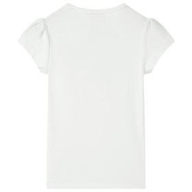 Kinder-T-Shirt Ecru 140