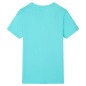 Kinder-Kurzarmshirt Aquablau 128 Kinder-Kurzarmshirt Aquablau 128