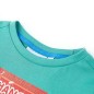 Kinder-Kurzarmshirt Dunkles Minzgrün 128 Kinder-Kurzarmshirt Dunkles Minzgrün 128
