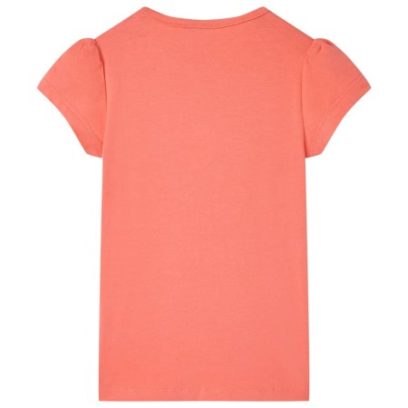 Kinder-T-Shirt Korallenrosa 92