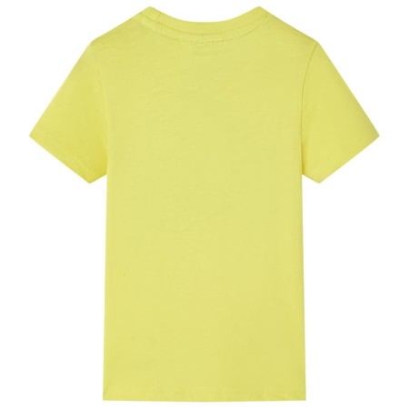 Kinder-Kurzarmshirt Gelb 116