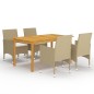 5-tlg. Garten-Essgruppe Beige 5-tlg. Garten-Essgruppe Beige