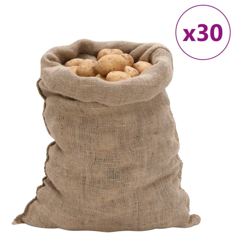 vidaXL Jutesäcke 30 Stk. 60x105 cm 100% Jute 220 g/m² vidaXL Jutesäcke 30 Stk. 60x105 cm 100% Jute 220 g/m²