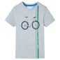 Kinder-Kurzarmshirt Grau 116 Kinder-Kurzarmshirt Grau 116