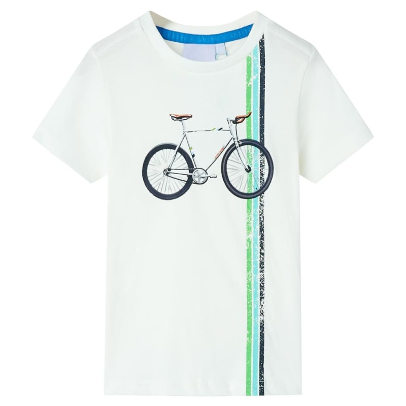 Kinder-Kurzarmshirt Ecru 128 Kinder-Kurzarmshirt Ecru 128