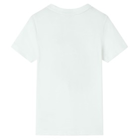 Kinder-Kurzarmshirt Ecru 128