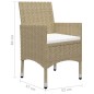 5-tlg. Garten-Essgruppe Beige 5-tlg. Garten-Essgruppe Beige