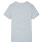 Kinder-Kurzarmshirt Grau 140