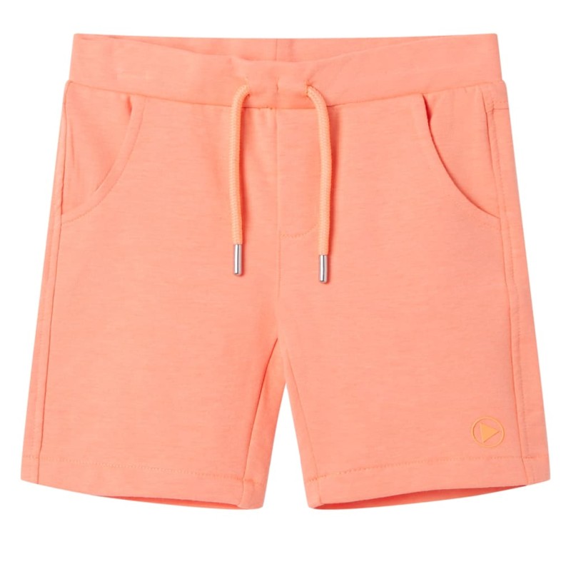 Kindershorts mit Kordelzug Neonorange 140 Kindershorts mit Kordelzug Neonorange 140