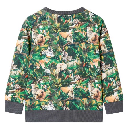 Kinder-Sweatshirt Dschungel-Motiv 116
