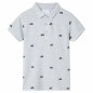 Kinder-Poloshirt Grau Melange 92 Kinder-Poloshirt Grau Melange 92