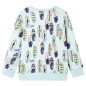 Kinder-Sweatshirt Hellblau Melange 128 Kinder-Sweatshirt Hellblau Melange 128