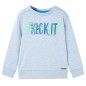 Kinder-Sweatshirt Hellblau Melange 140 Kinder-Sweatshirt Hellblau Melange 140