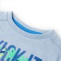 Kinder-Sweatshirt Hellblau Melange 116 Kinder-Sweatshirt Hellblau Melange 116