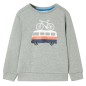 Kinder-Sweatshirt Hellkhaki Melange 116 Kinder-Sweatshirt Hellkhaki Melange 116