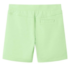 Kindershorts Fluo-Grün 128