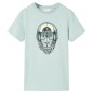 Kinder-T-Shirt mit Streifen Helles Minzgrün 104 Kinder-T-Shirt mit Streifen Helles Minzgrün 104