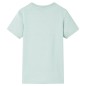 Kinder-T-Shirt mit Streifen Helles Minzgrün 104 Kinder-T-Shirt mit Streifen Helles Minzgrün 104