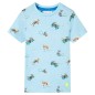 Kinder-T-Shirt Hellblau Melange 140 Kinder-T-Shirt Hellblau Melange 140