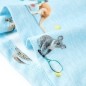 Kinder-T-Shirt Hellblau Melange 140 Kinder-T-Shirt Hellblau Melange 140