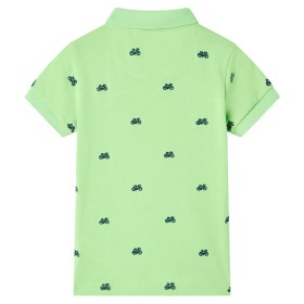Kinder-Poloshirt Neongrün 140