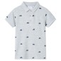 Kinder-Poloshirt Grau Melange 116 Kinder-Poloshirt Grau Melange 116