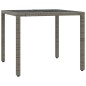 vidaXL 3-tlg. Garten-Essgruppe mit Kissen Grau Poly Rattan vidaXL 3-tlg. Garten-Essgruppe mit Kissen Grau Poly Rattan