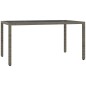 vidaXL 5-tlg. Garten-Essgruppe mit Kissen Grau Poly Rattan vidaXL 5-tlg. Garten-Essgruppe mit Kissen Grau Poly Rattan