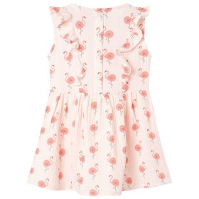 Kinderkleid mit Rüschen Zartrosa 116