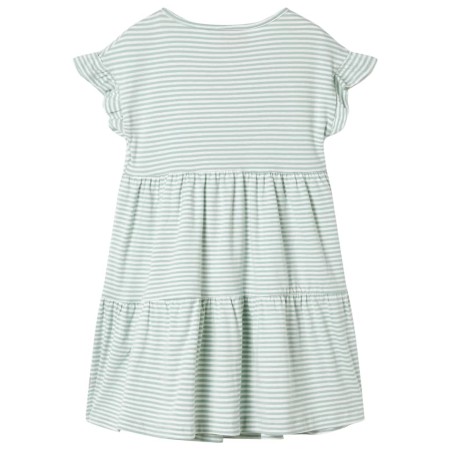 Kinderkleid mit Rüschenärmeln Minzgrün 128