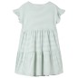 Kinderkleid mit Rüschenärmeln Minzgrün 128 Kinderkleid mit Rüschenärmeln Minzgrün 128