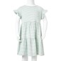Kinderkleid mit Rüschenärmeln Minzgrün 128 Kinderkleid mit Rüschenärmeln Minzgrün 128