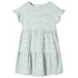 Kinderkleid mit Rüschenärmeln Minzgrün 104 Kinderkleid mit Rüschenärmeln Minzgrün 104