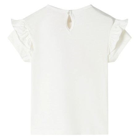 Kinder-T-Shirt Ecru 116