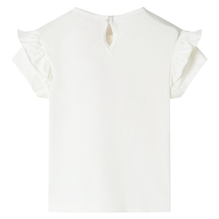 Kinder-T-Shirt Ecru 140