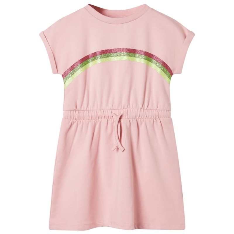 Kinderkleid mit Kordelzug Hellrosa 104 Kinderkleid mit Kordelzug Hellrosa 104