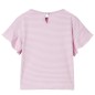 Kinder-T-Shirt mit Rüschenärmeln Lila 140 Kinder-T-Shirt mit Rüschenärmeln Lila 140