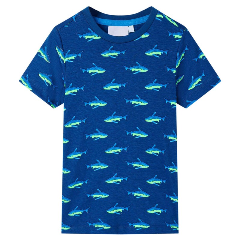Kinder-T-Shirt Dunkelblau 116 Kinder-T-Shirt Dunkelblau 116