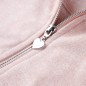 Kinder-Kapuzenpullover mit Reißverschluss Hellrosa 128 Kinder-Kapuzenpullover mit Reißverschluss Hellrosa 128