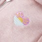 Kinder-Kapuzenpullover mit Reißverschluss Hellrosa 104 Kinder-Kapuzenpullover mit Reißverschluss Hellrosa 104