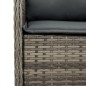 vidaXL 7-tlg. Garten-Essgruppe mit Kissen Grau Poly Rattan vidaXL 7-tlg. Garten-Essgruppe mit Kissen Grau Poly Rattan