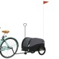 vidaXL Fahrradanhänger Schwarz 30 kg Eisen vidaXL Fahrradanhänger Schwarz 30 kg Eisen