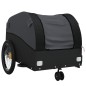 vidaXL Fahrradanhänger Schwarz 30 kg Eisen vidaXL Fahrradanhänger Schwarz 30 kg Eisen