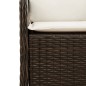 vidaXL 7-tlg. Garten-Essgruppe mit Kissen Braun Poly Rattan vidaXL 7-tlg. Garten-Essgruppe mit Kissen Braun Poly Rattan