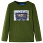 Kinder-Langarmshirt Dunkles Khaki 92 Kinder-Langarmshirt Dunkles Khaki 92