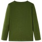 Kinder-Langarmshirt Dunkles Khaki 92 Kinder-Langarmshirt Dunkles Khaki 92