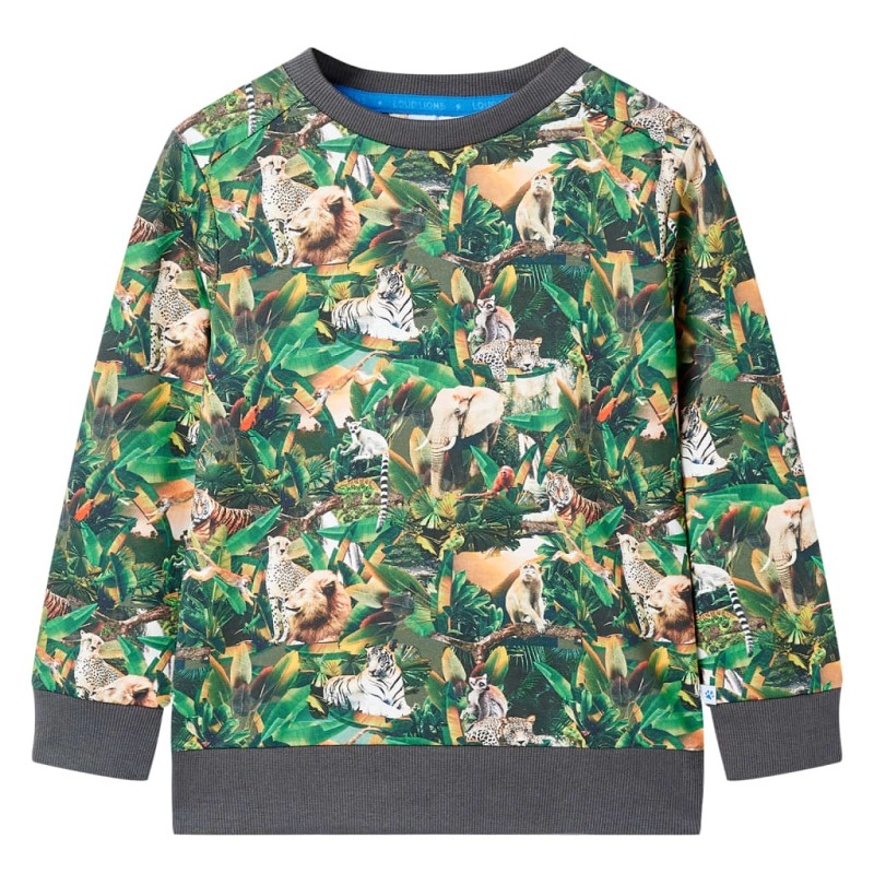 Kinder-Sweatshirt Dschungel-Motiv 140 Kinder-Sweatshirt Dschungel-Motiv 140