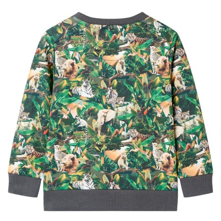 Kinder-Sweatshirt Dschungel-Motiv 140