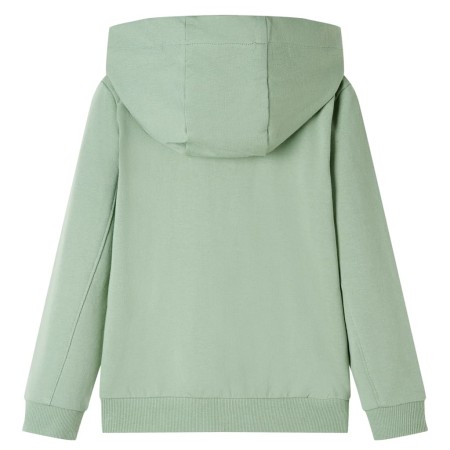 Kinder-Kapuzenpullover mit Reißverschluss Helles Khaki 128